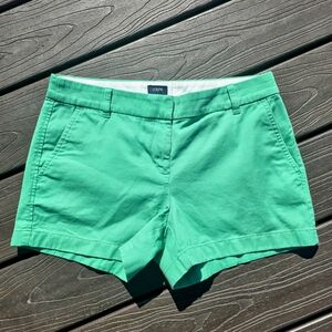 Green J.Crew Chino Shorts, Size 6 VGUC